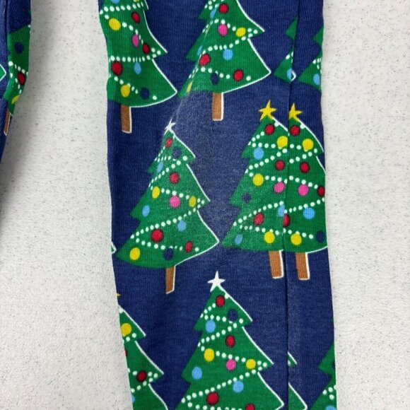 Mini Boden Glow in the Dark Christmas Tree Long John Pajamas 3 - Picture 7 of 9